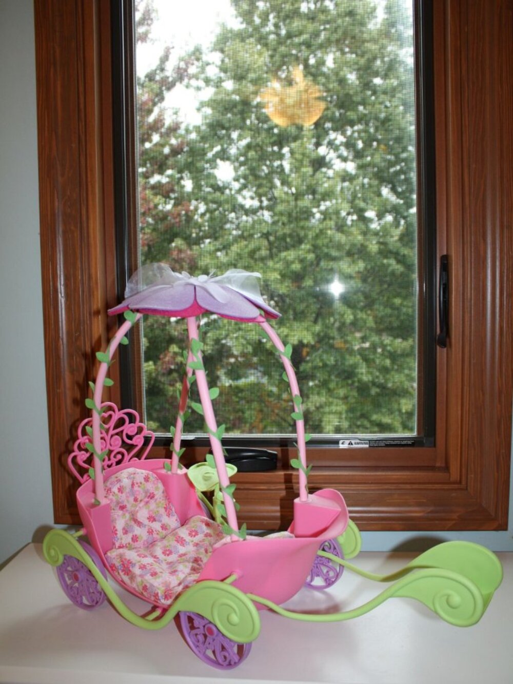 Retired American Girl Wellie Wishers Magical Garden Carriage For 14.5" Dolls